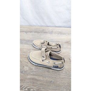 Nautica Little River 2 Tan Canvas Boat Deck Shoes Toddler Little Kids Size 10
